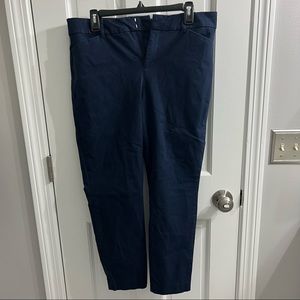 Old navy pixie high rise pants - navy - size 14